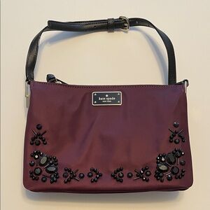 Kate Spade Plum Embellished Crossbody Bag - Never Used